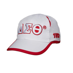 Delta Sigma Theta Featherlite Cap White