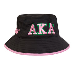 Alpha Kappa Alpha Novelty Bucket Hat Black