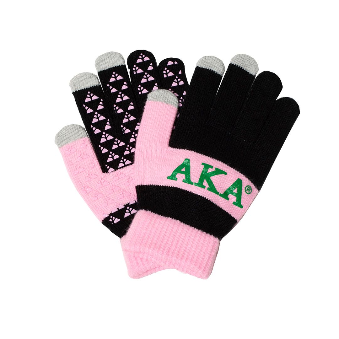 Alpha Kappa Alpha Knit Texting Gloves