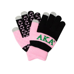 Alpha Kappa Alpha Knit Texting Gloves