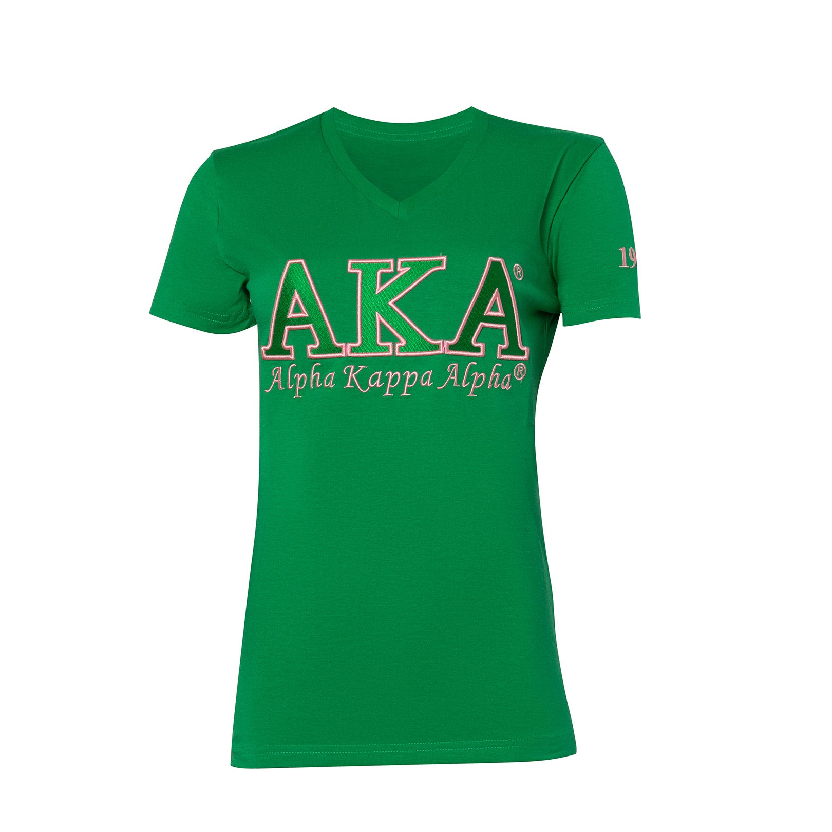 Alpha Kappa Alpha Luxury Embroidered Tee Green