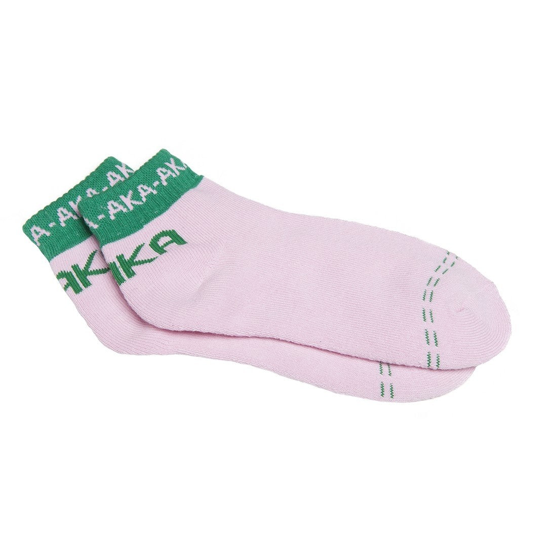 Alpha Kappa Alpha Bootie Socks