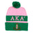 Alpha Kappa Alpha Embroidered Knit Beanie Pink