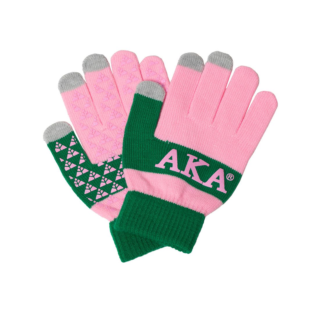 Alpha Kappa Alpha Knit Texting Gloves