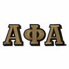 Alpha Phi Alpha Large Letter Patch Sets Gold