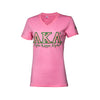 Alpha Kappa Alpha Luxury Embroidered Tee Pink