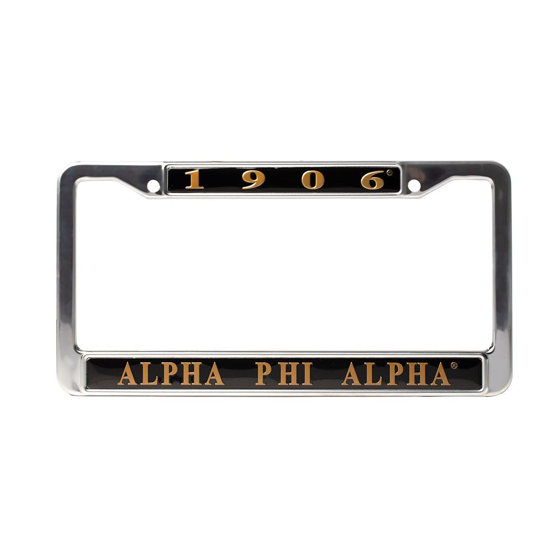 Alpha Phi Alpha License Plate Frame
