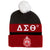 Delta Sigma Theta Embroidered Knit Beanie Black