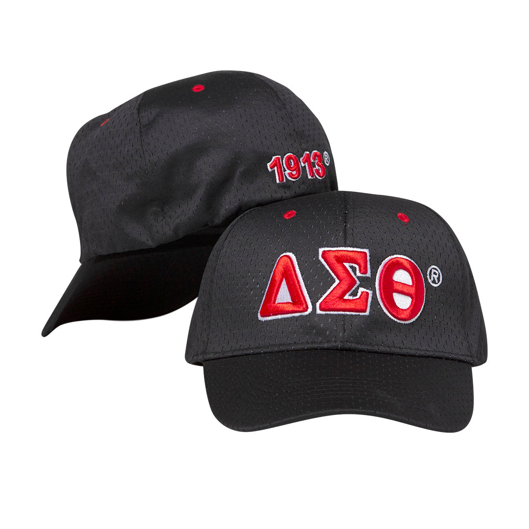 Delta Sigma Theta Mesh Cap Black
