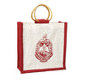 Delta Sigma Theta Mini Crest Jute Bag