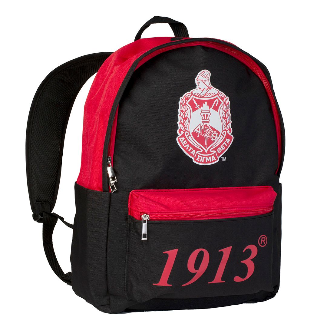 Delta Sigma Theta USB-Port Backpack Black