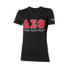 Delta Sigma Theta Luxury Embroidered Tee Black