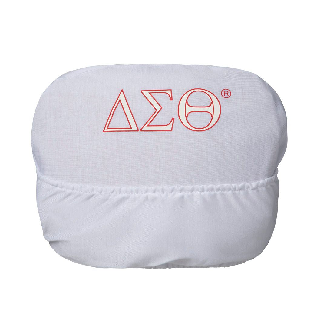 Delta Sigma Theta Car Seat Headrest Cover – White