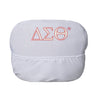 Delta Sigma Theta Car Seat Headrest Cover – White