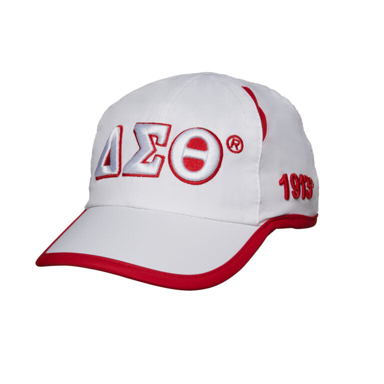 Delta Sigma Theta Featherlite Cap White