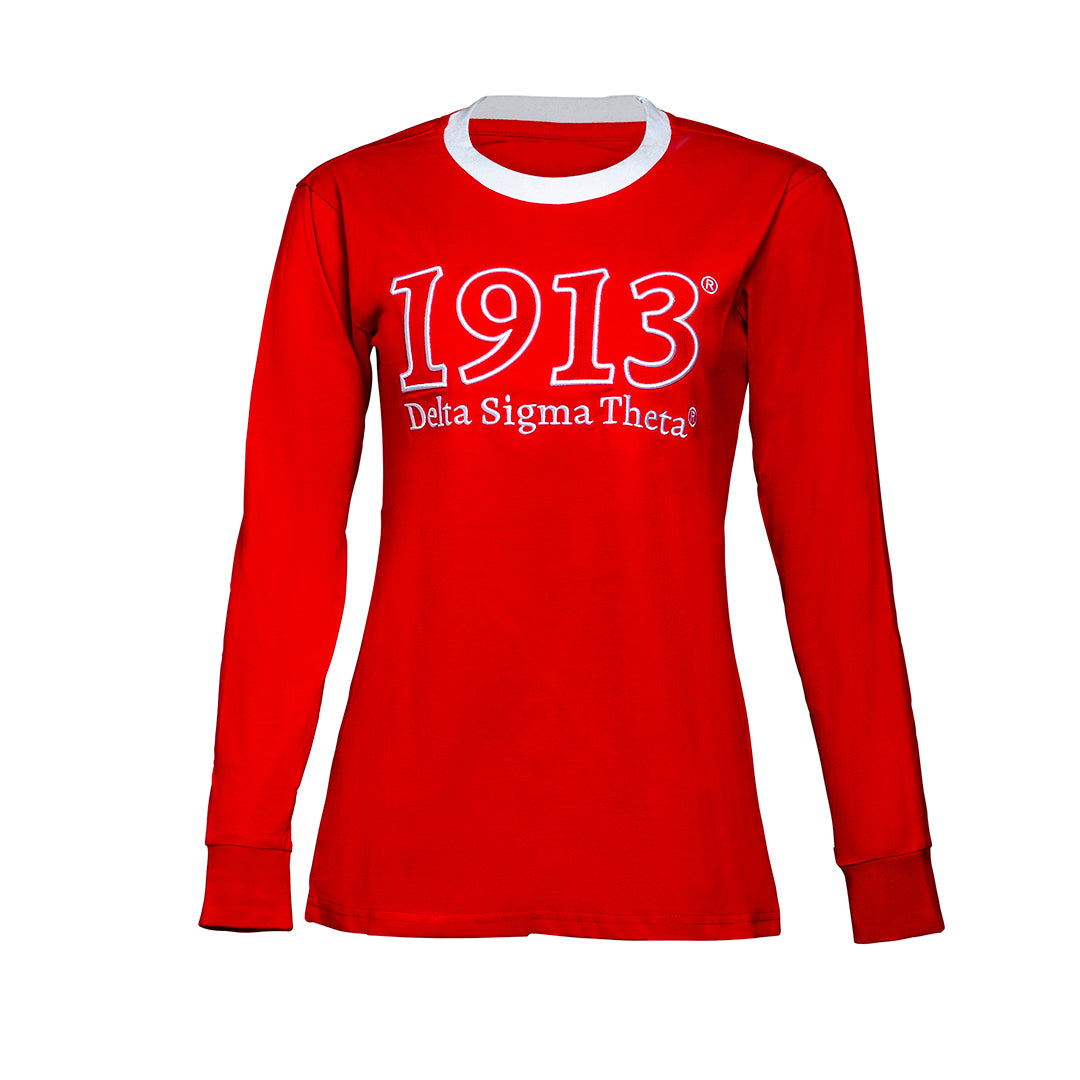 Delta Sigma Theta Cotton Long Sleeve Shirt