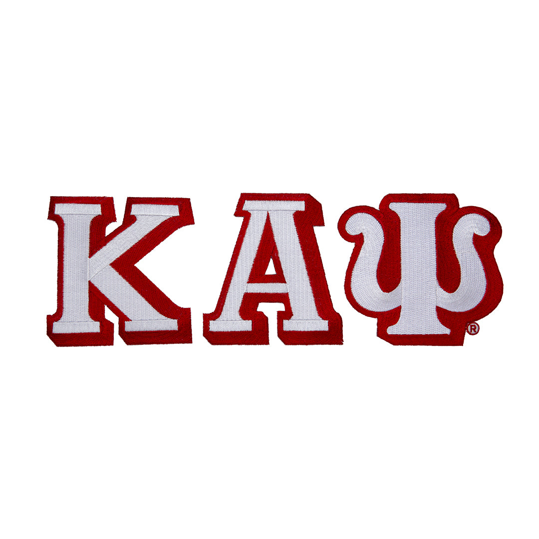 Kappa Alpha Psi Large Letter Patch Sets White