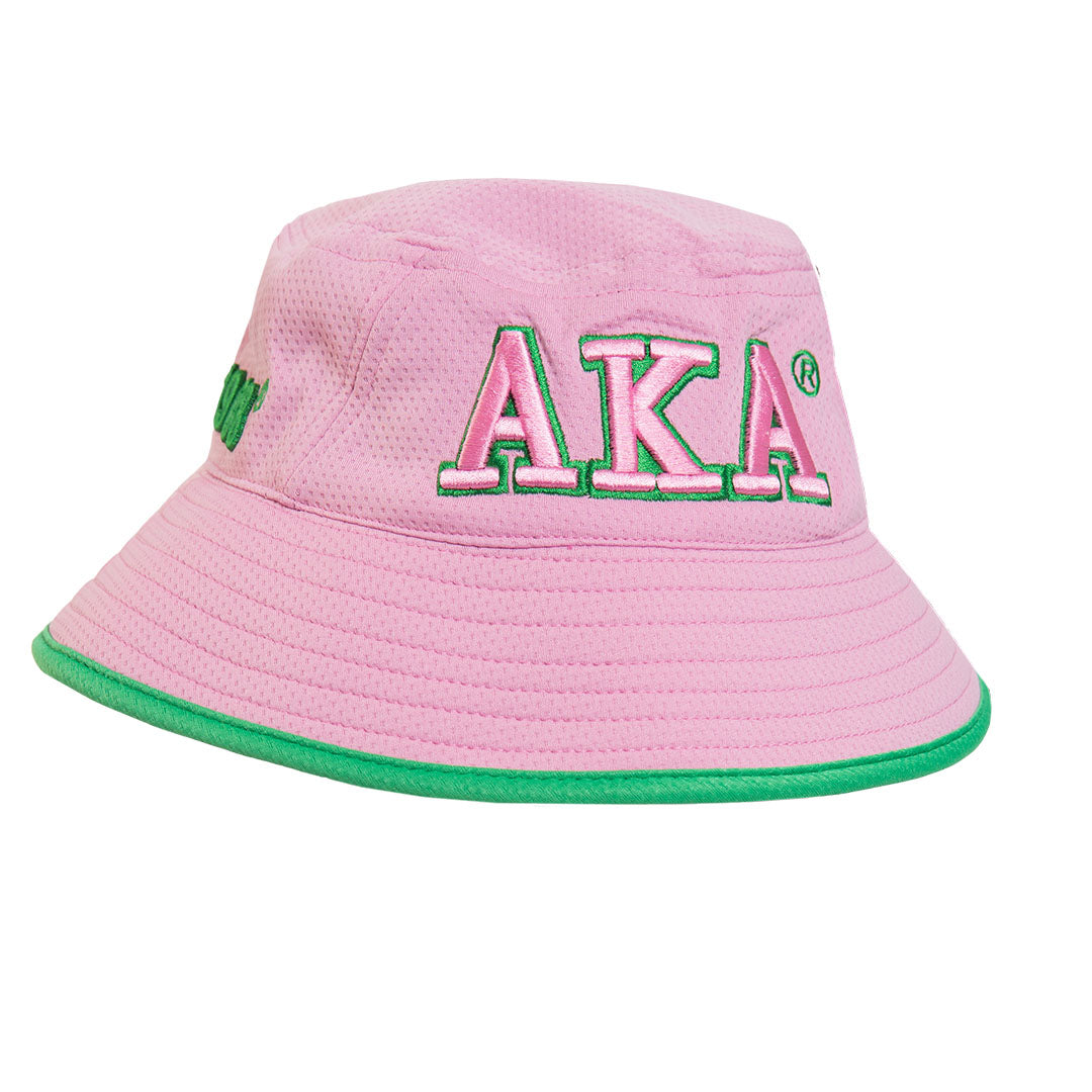 Alpha Kappa Alpha Novelty Bucket Hat Pink