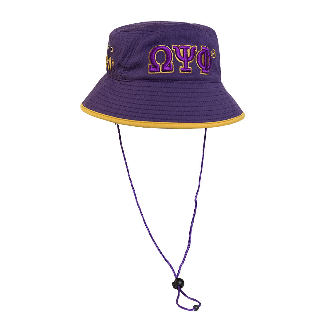 Omega Psi Phi Novelty Bucket Hat Purple