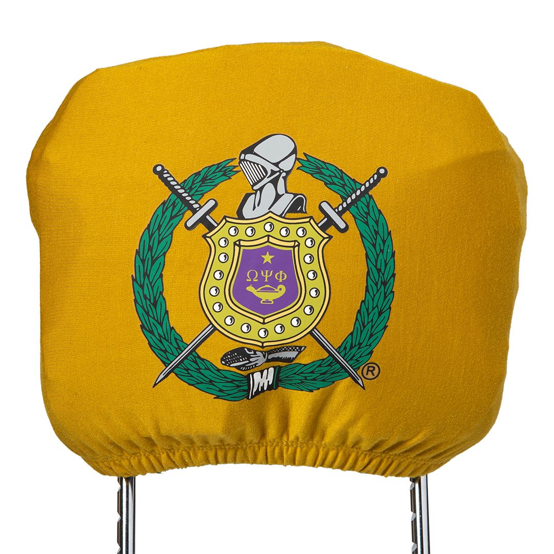Omega Psi Phi Car Seat Headrest Cover