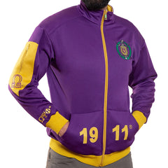 Omega Psi Phi Full Elite Track Jacket  purple - purple