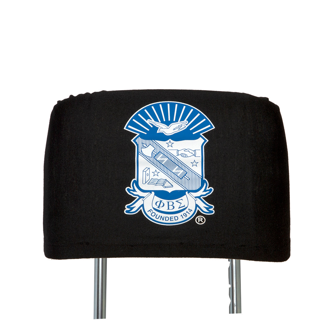 Phi Beta Sigma Car Seat Headrest Cover Black