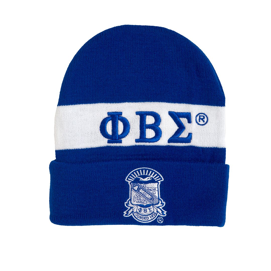 Phi Beta Sigma Embroidered Knit Beanie