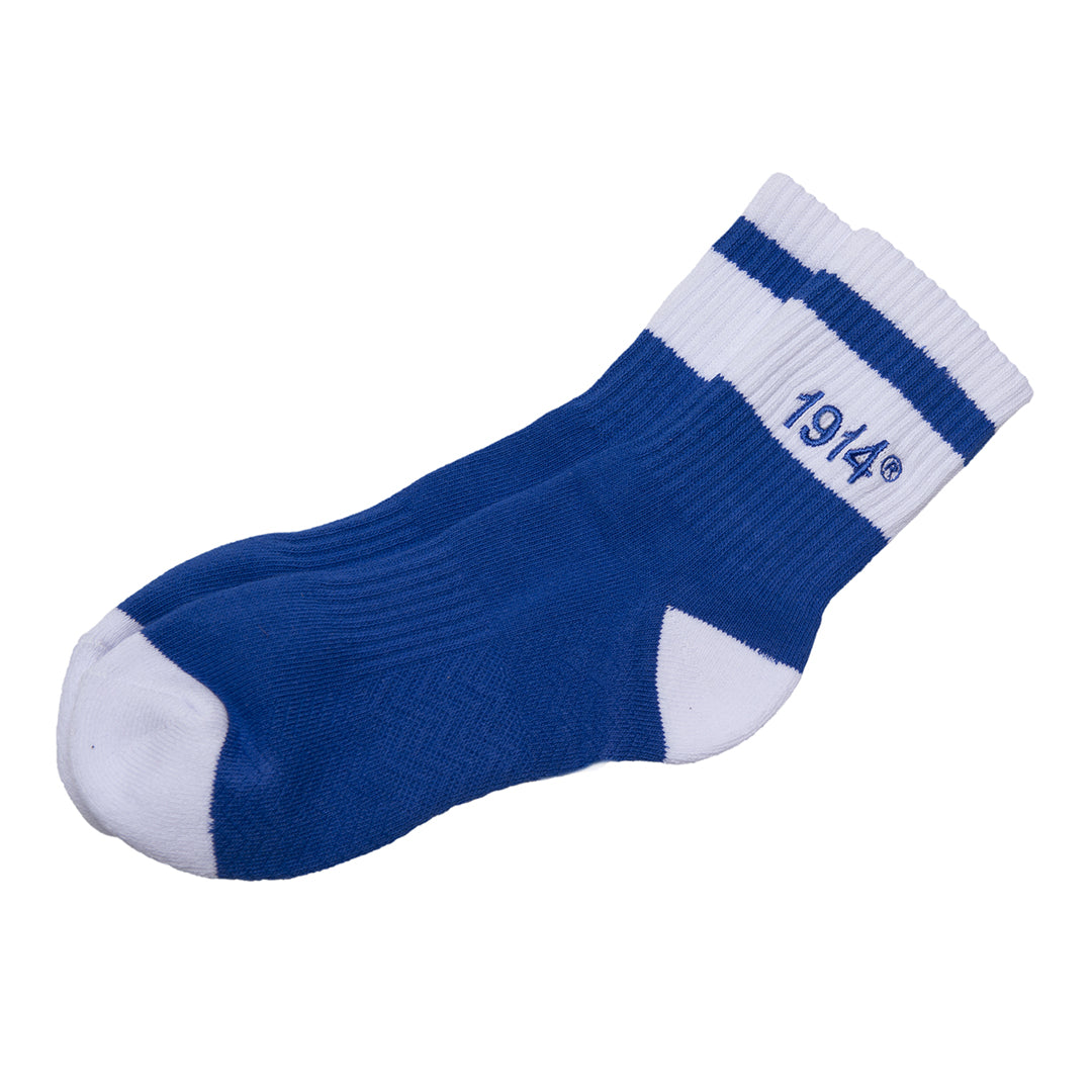 Phi Beta Sigma Quarter Socks Blue