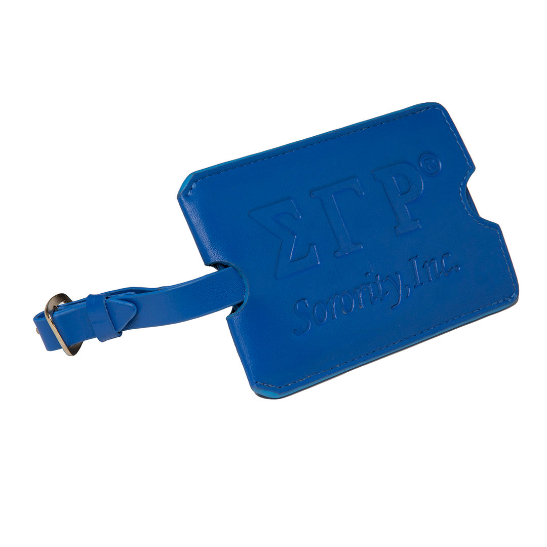 Sigma Gamma Rho Leather Luggage ID Tag