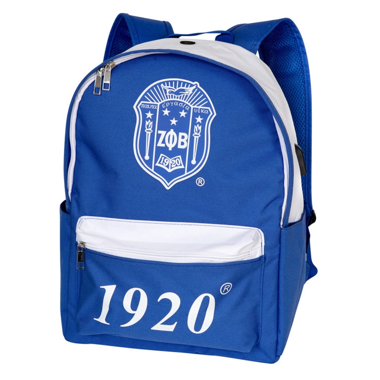 Zeta Phi Beta USB-Port Backpack