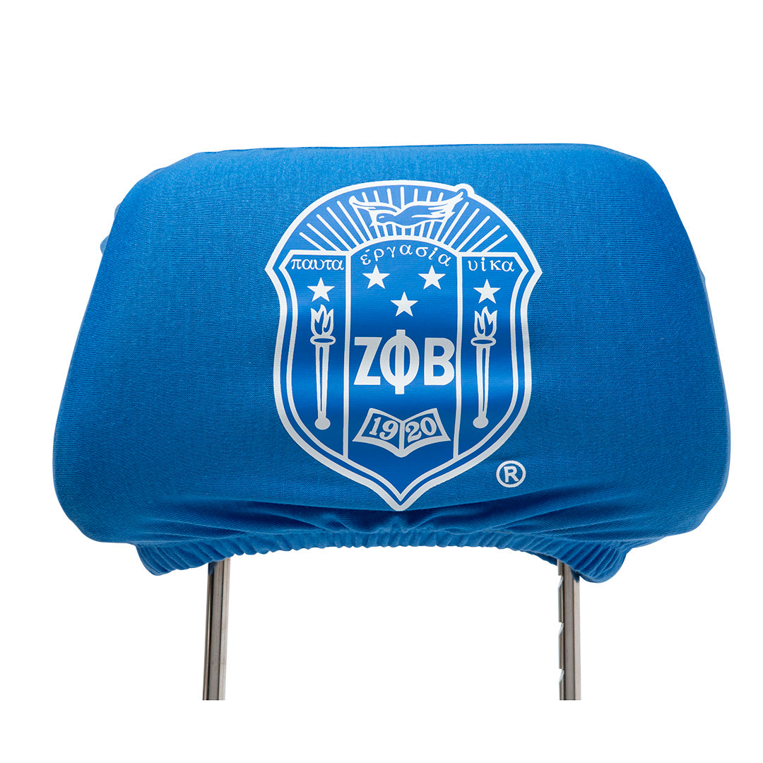 Zeta Phi Beta Car Seat Headrest Cover Blue