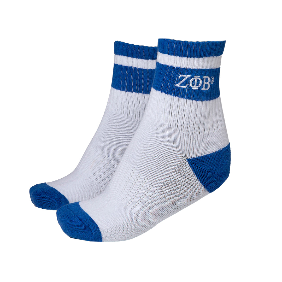 Zeta Phi Beta Quarter Socks