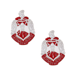 Red White Crest DST Studs