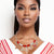 Red Bead Soror Delta Charm Necklace for Women