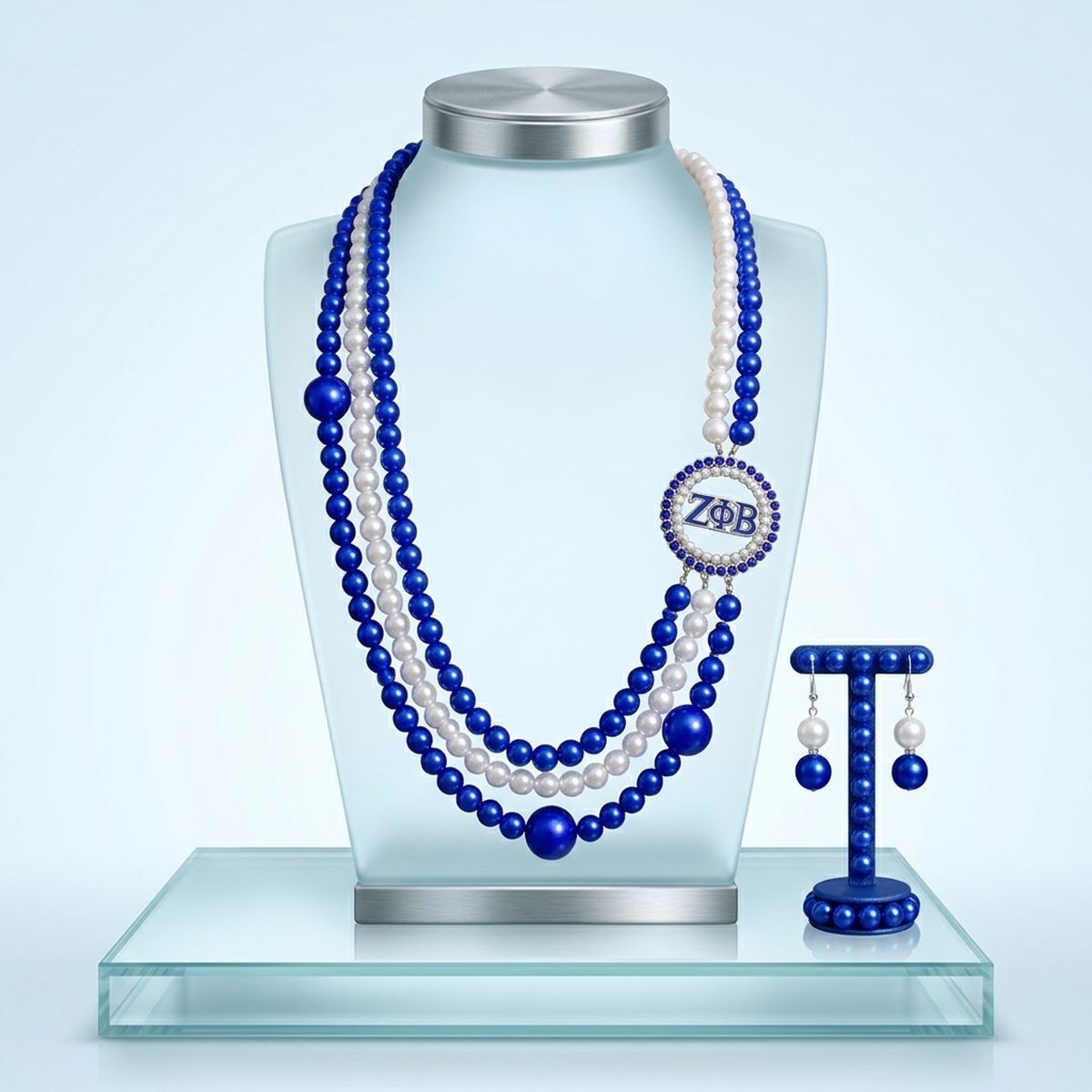 ZPB Mixed Pearl Silver Necklace