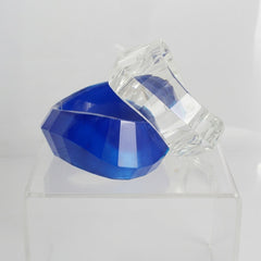 Bangle Retro Blue Shimmer Prism Chunky Bracelet