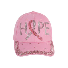 Hat Pink Breast Cancer Ribbon HOPE Baseball Cap