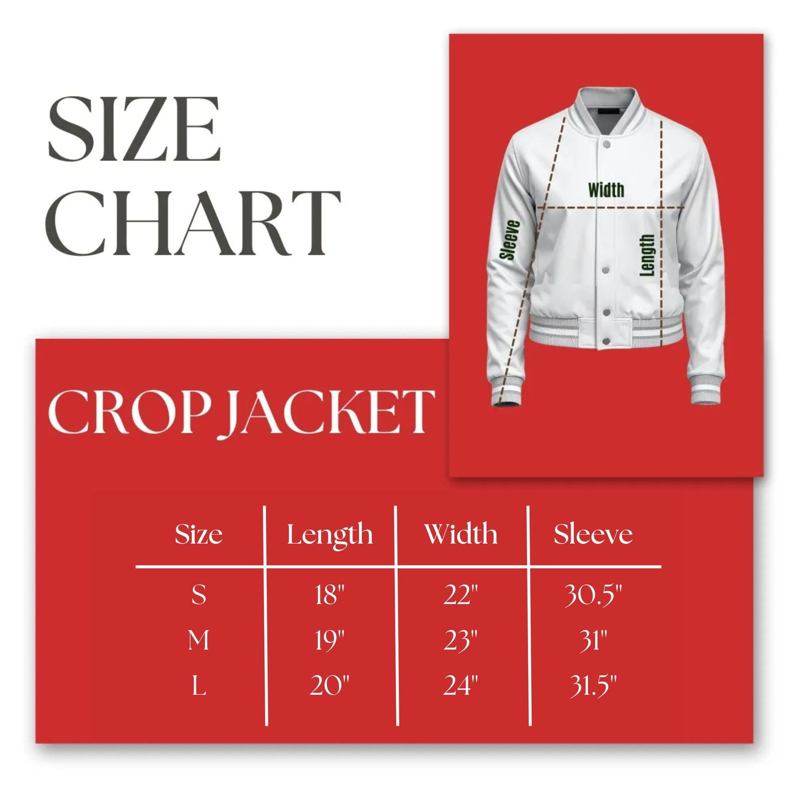DST Greek Apparel S Cropped Satin Varsity Jacket