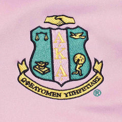 AKA Greek Apparel L Pink Zip Up Track Jacket