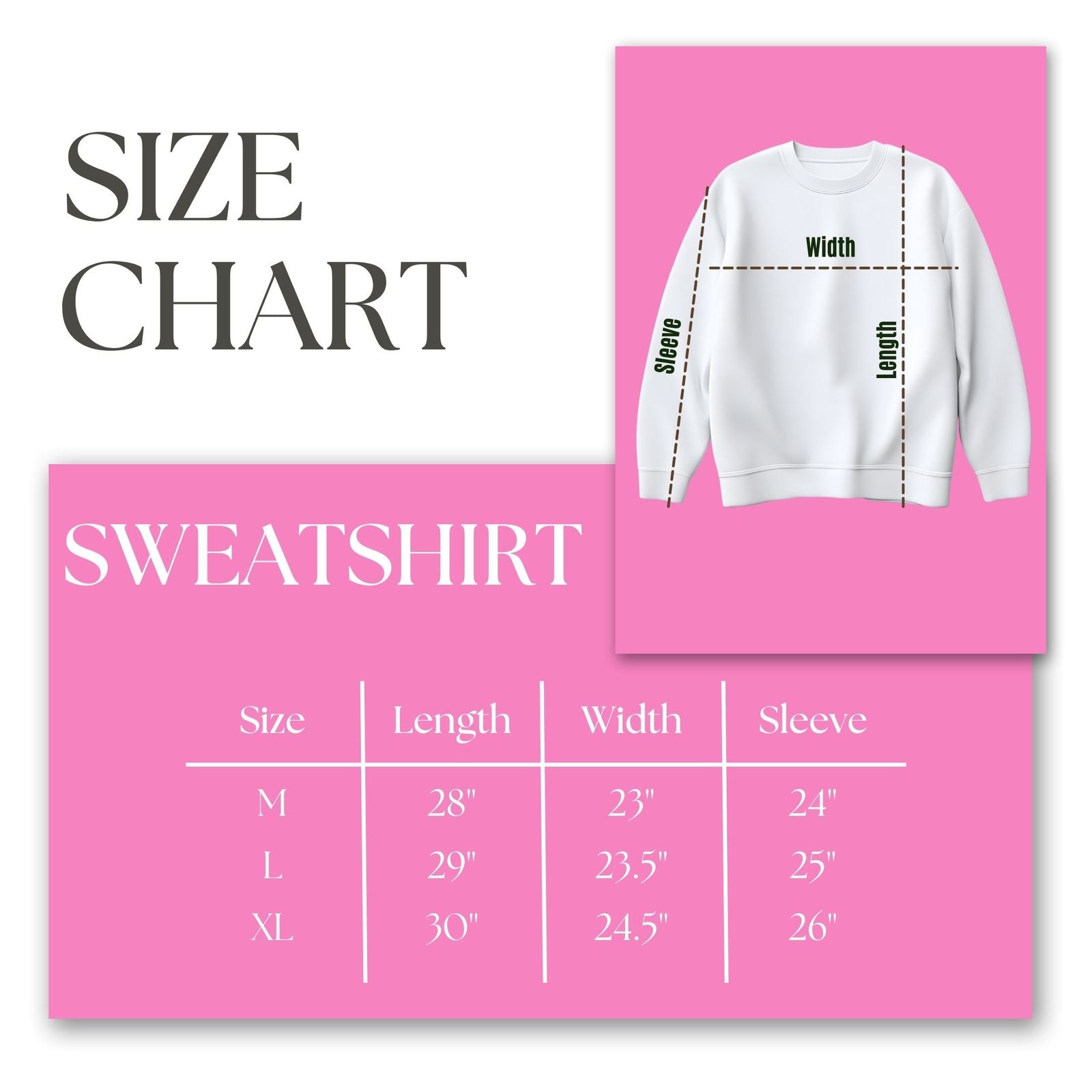 AKA Greek Gear M Pink Embroidered Crew Sweatshirt