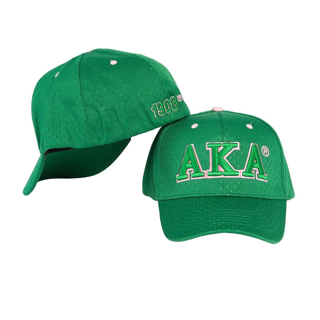 Alpha Kappa Alpha Mesh Cap Green