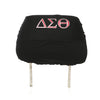 Delta Sigma Theta Car Seat Headrest Cover –  Black