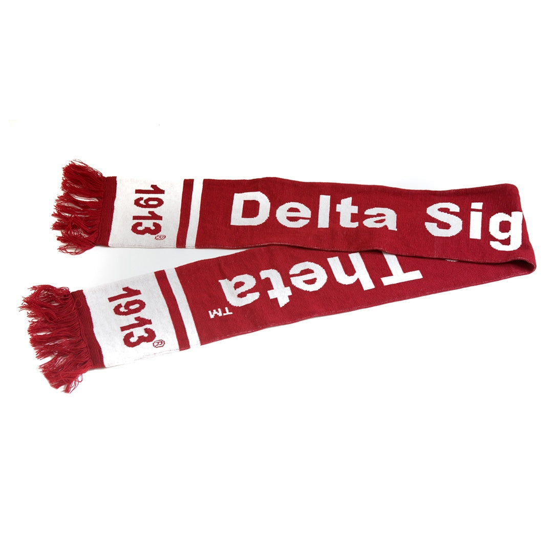 Delta Sigma Theta Knit Scarf Red