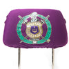 Omega Psi Phi Car Seat Headrest Cover Purple