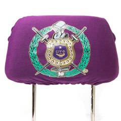 Omega Psi Phi Car Seat Headrest Cover Purple