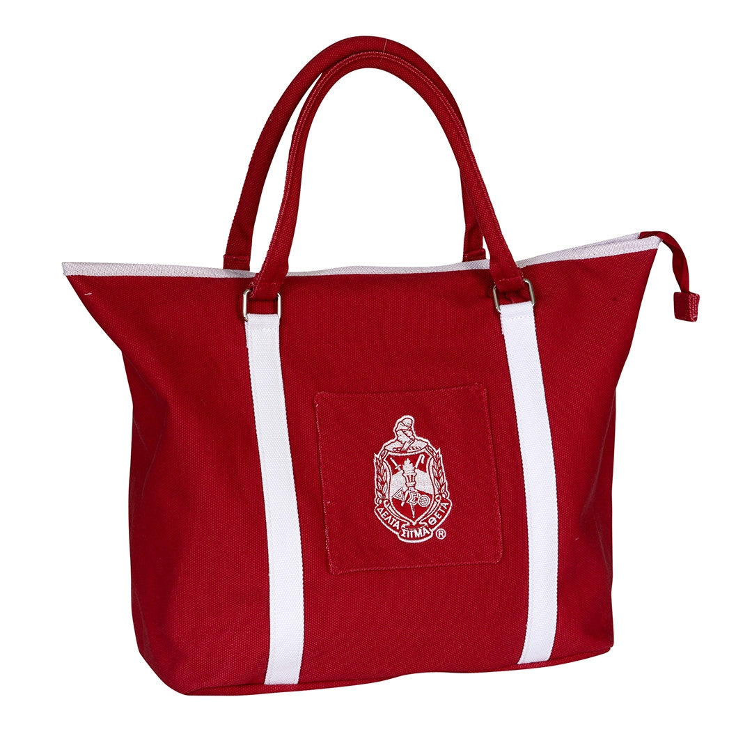 Delta Sigma Theta Canvas Tote Bag