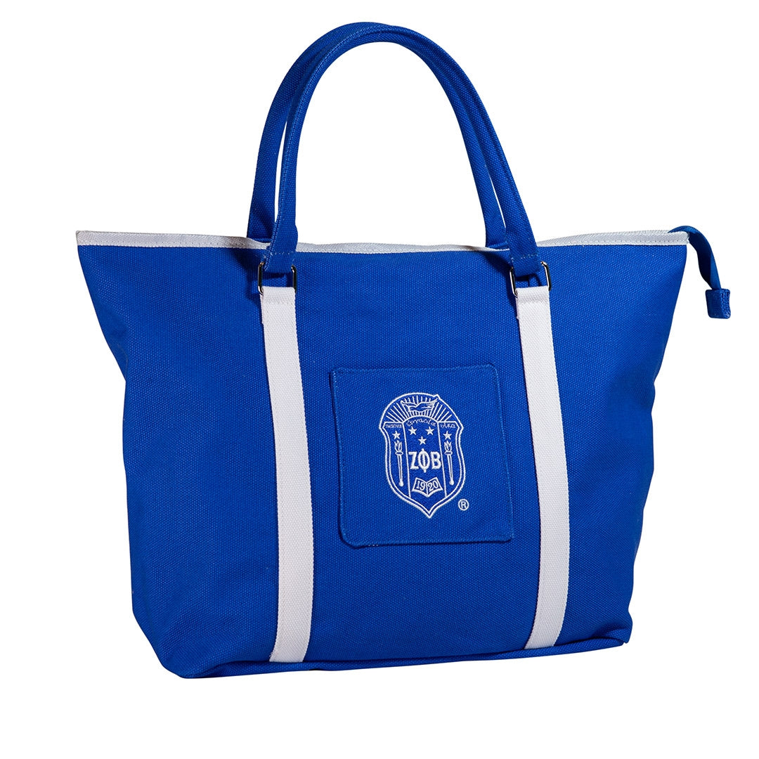 Zeta Phi Beta Canvas Tote Bag
