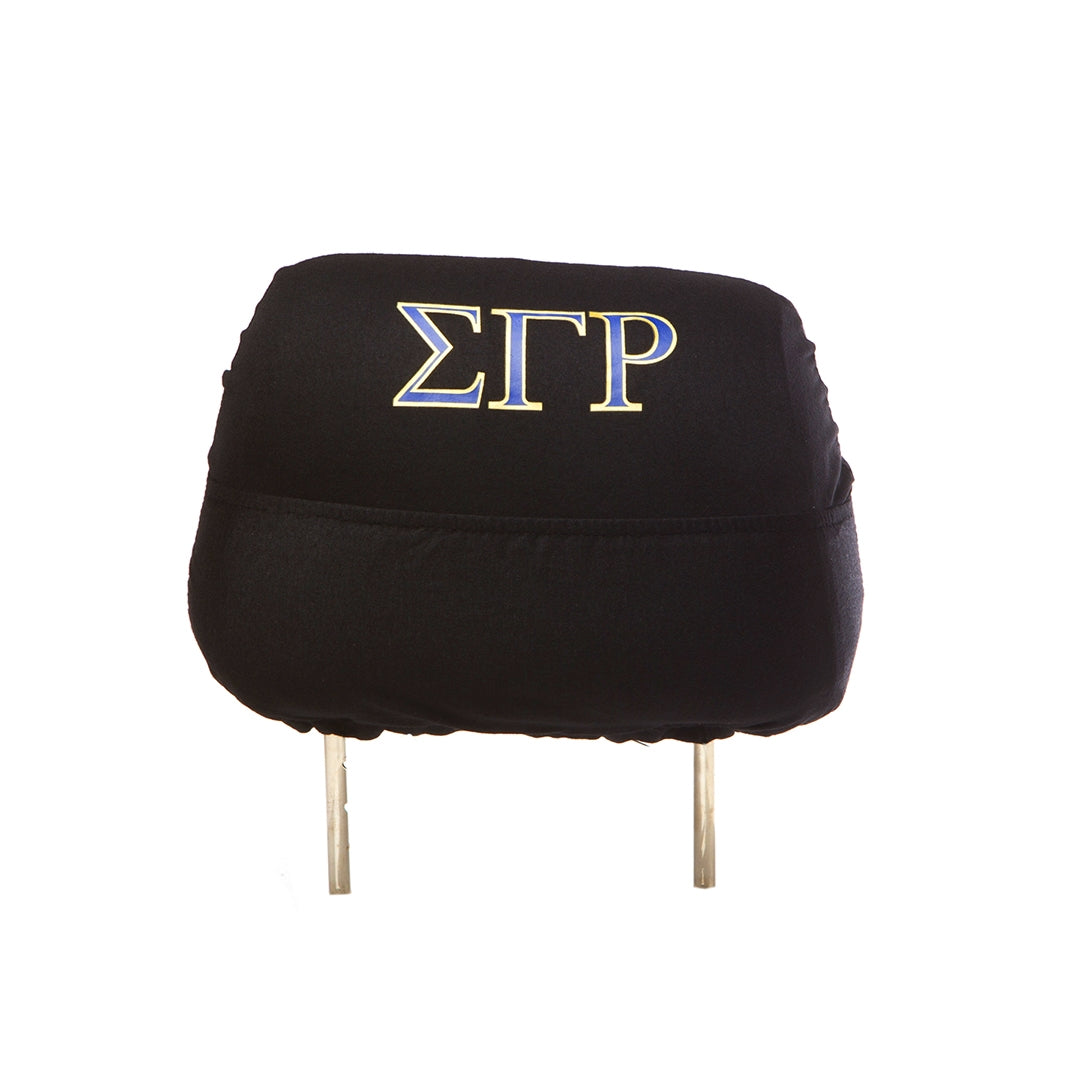 Sigma Gamma Rho Car Seat Headrest Cover Black