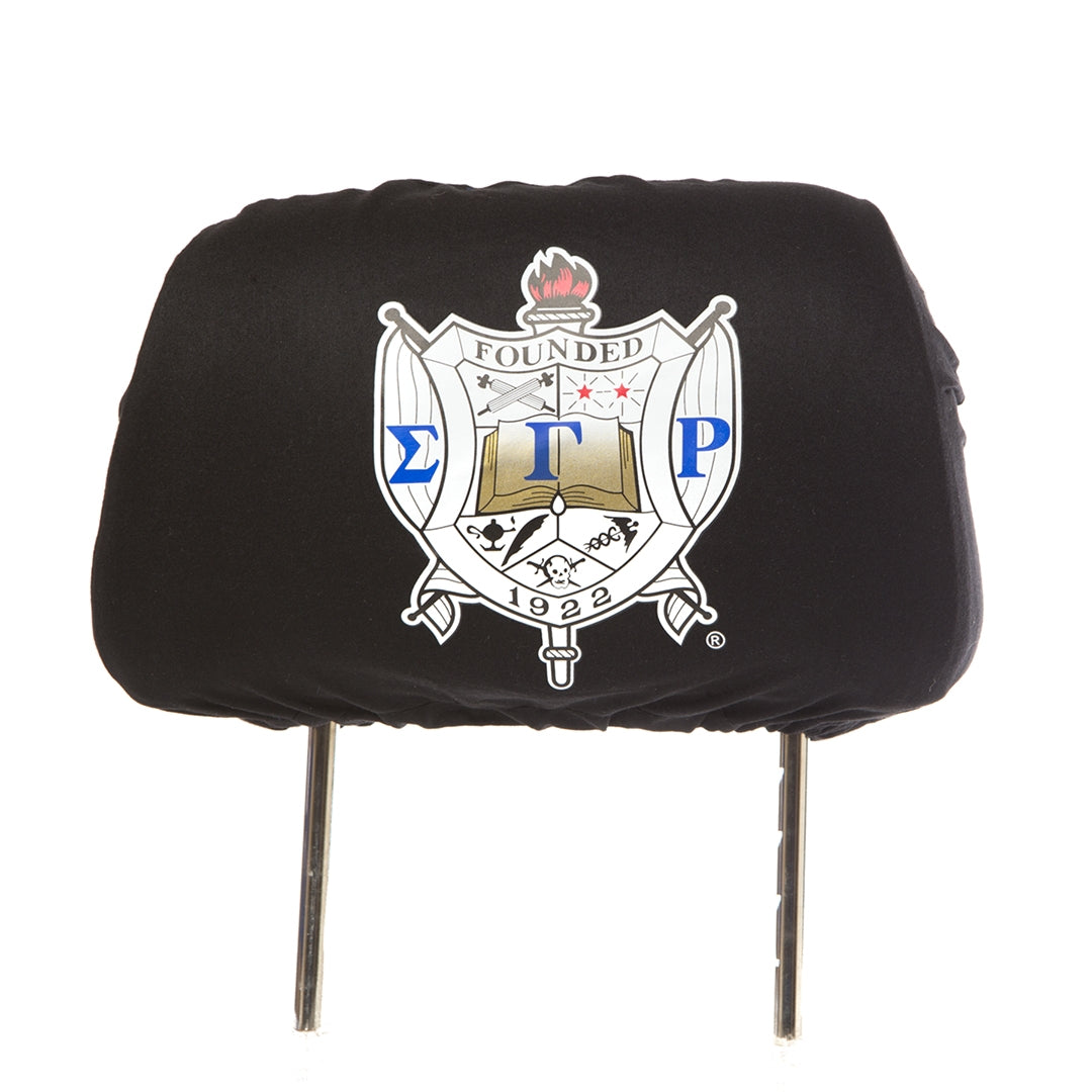 Sigma Gamma Rho Car Seat Headrest Cover Black