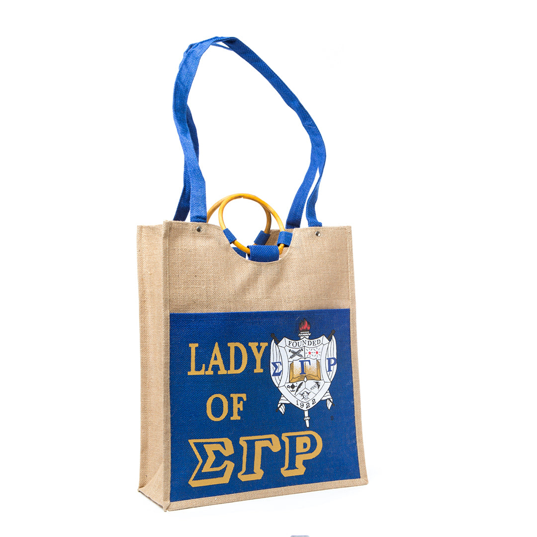 Sigma Gamma Rho  Pocket Jute Bag